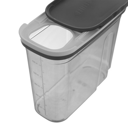 Pojemnik kuchenny na produkty sypkie z dozownikiem miarką 1,8 l