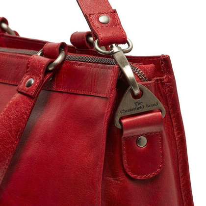 Torebka damska shopper na laptopa 15" Czerwona - min. zamówienie 20 / 50 / 100 szt.