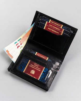 Duży portfel męski bez zapięcia zewnętrznego