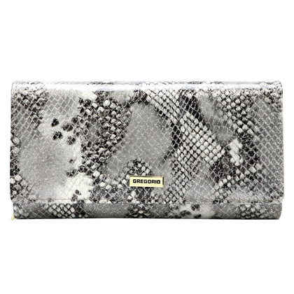 Portfel damski skórzany PELLUCCI SNR-122 popiel