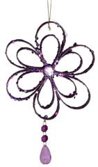 Kwiat fioletowy zawieszka *