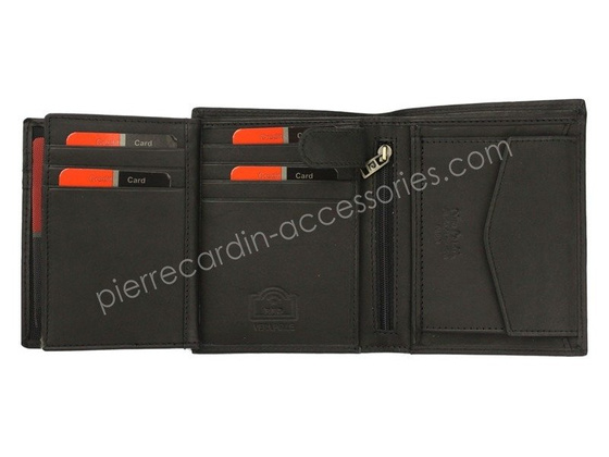 Portfel męski skórzany PIERRE CARDIN TILAK28 326 RFID Czarny