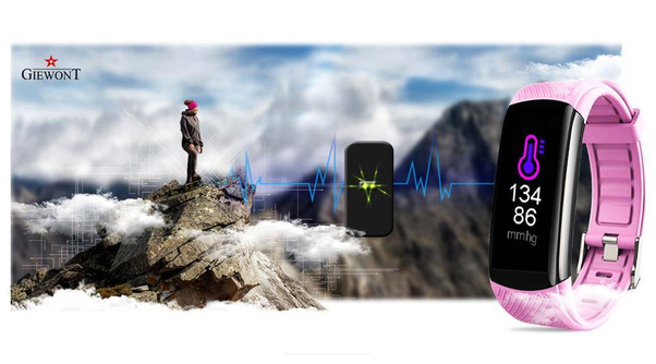 Smartband Giewont GW200-4 + Dodatkowy pasek różowy