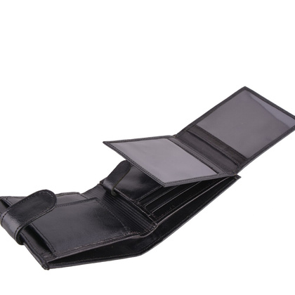 Portfel męski skórzany KEMER P29J Czarny - min. zamówienie 20 / 50 / 100 szt.