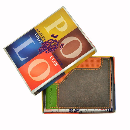 Portfel męski skórzany Polo Club 1223 992 Czarny