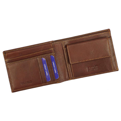 Portfel męski skórzany Coveri 1906 1226 Niebieski