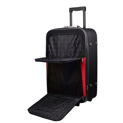 Zestaw walizek PELLUCCI RGL 773 Czarno Czerwony