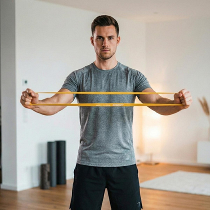 GUMA TAŚMA OPOROWA POWER BAND 2,5-7,5KG ŻÓŁTA ENERO FIT