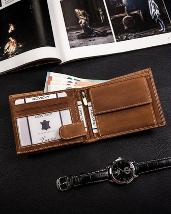 Portfel skórzany męski N992-CHM