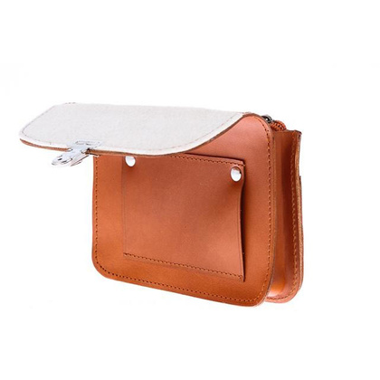 Saszetka do paska skóra KEMER VOOC Vintage P11 Naturalny