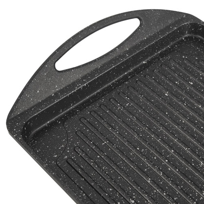 Płyta grillowa granitowa patelnia do grillowania smażenia prostokątna GRANDE 34x26,5 cm
