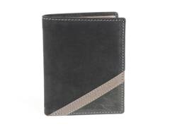 BH-373 SPORT Portfel męski skórzany Szary