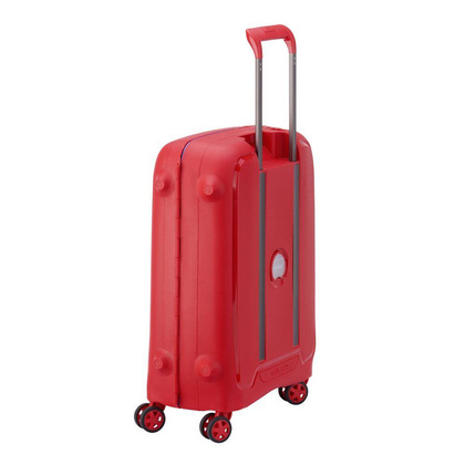 Delsey Moncey Mała twarda czerwona walizka kabinowa na kółkach 55 cm