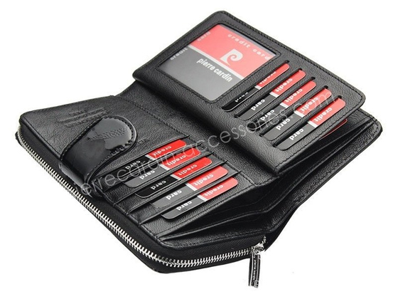 Portfel damski skórzany PIERRE CARDIN 05 LINE 116 Czerwony