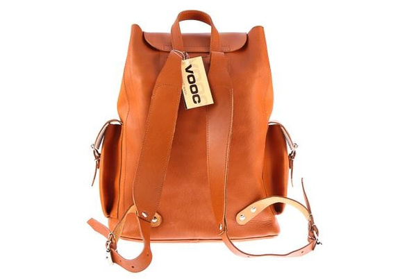 Ogromny plecak skórzany KEMER VOOC Vintage P40 koniak