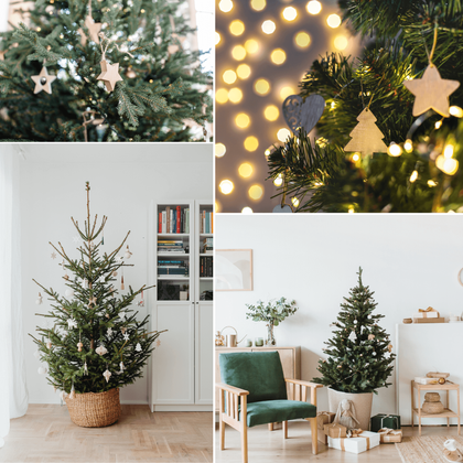 Zestaw 4 bombek papierowych składanych 7cm – głęboka czerń