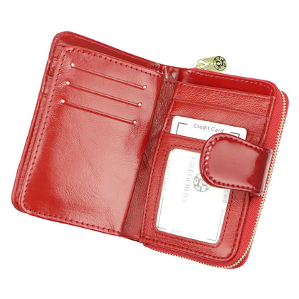 Portfel damski skórzany PELLUCCI NL-115 czerwony