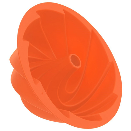 Forma silikonowa do pieczenia babki na babkę babka z kominem foremka kwiat 23,5 cm