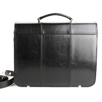 523 Teczka damska 2-komorowa- czarna KEMER