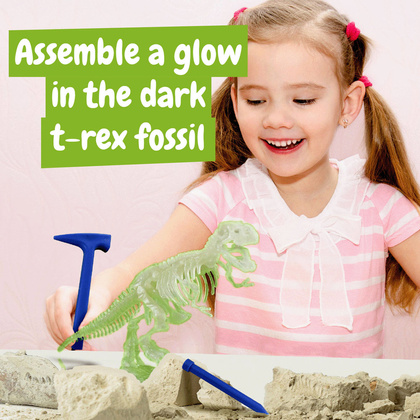 Fossil Excavation Kit II. Gra edukacyjna dostarczana z papierową torebką prezentową (90 g/m²), wykonany z materiałów z certyfikatem FSC™ i innych kontrolowanych materiałów