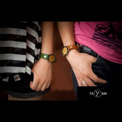 ZEGAREK DAMSKI TAYMA - RETRO PUNK 27 -niebieski (zx583d)