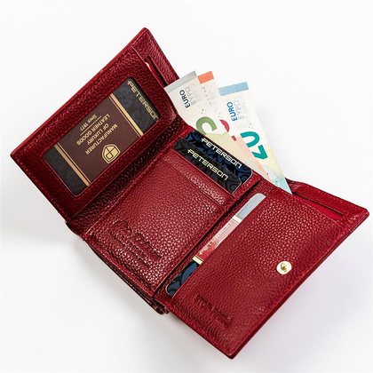 Zgrabny portfel damski z ochroną kart rfid