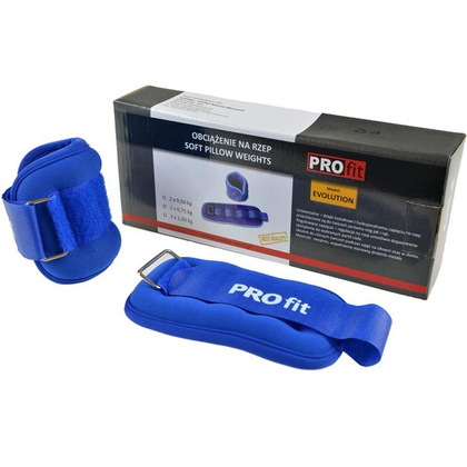 Obciążenia na ręce i nogi Profit Evolution 2x0,5kg niebieskie DK 3310