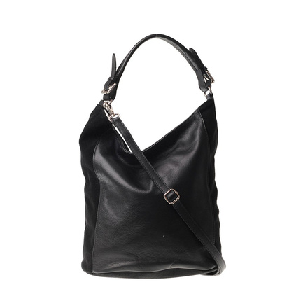 Torebka damska skórzana KEMER 674 Czarna - min. zamówienie 20 / 50 / 100 szt.