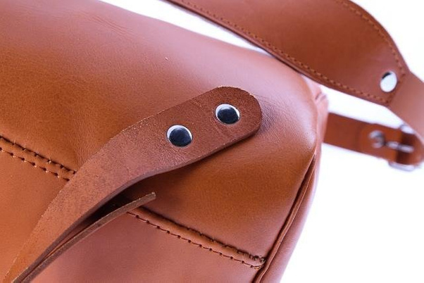 Duży plecak skórzany KEMER VOOC Vintage P38 brąz