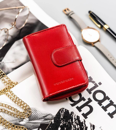 Peterson portfel skórzany PTN RD-41-GCL Red