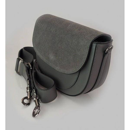 Listonoszka,chlebak,przewieszka Vera Pelle klapka zamsz