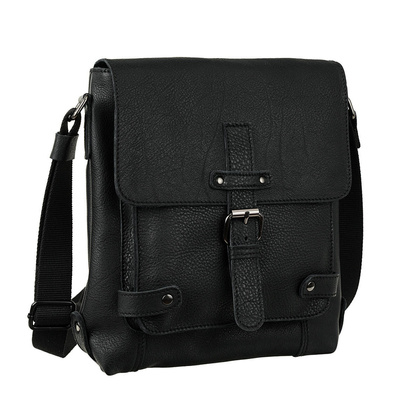 Męska torba na ramię Canaletto miękka skóra licowa i niklowane detale TM253