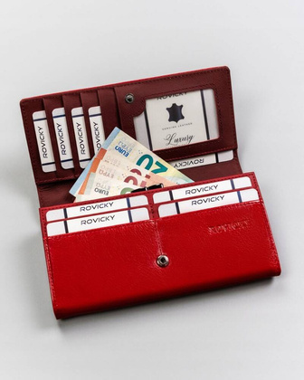 Duży portfel damski ze skóry naturalnej i ekologicznej