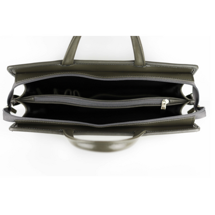 520 Torba damska 2-komorowa pasy - siwa KEMER