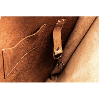 BIG torba biznesowa skórzana KEMER VOOC TC12 Camel Edycja Limitowana