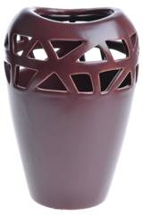 Wazon powycinany bordowy