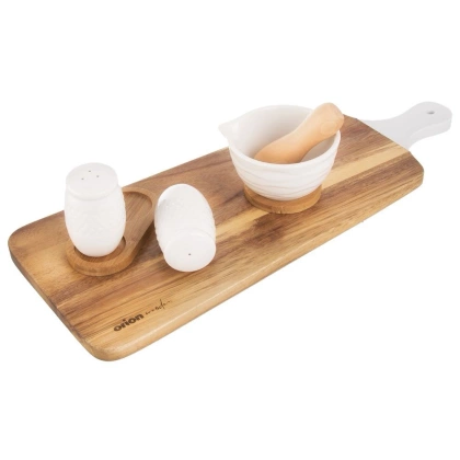 Solniczka + pieprzniczka przyprawnik na sól pieprz na podstawce