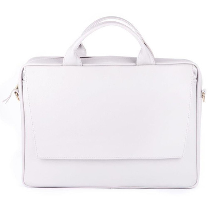 Skórzana torba na laptop 15.4 KEMER SOLIER FL14 Szara - min. zamówienie 20 / 50 / 100 szt.