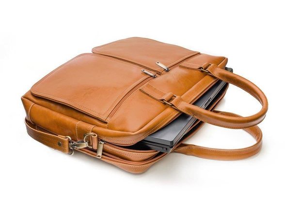 Torba skórzana na laptop 17" KEMER SOLIER Dundee - min. zamówienie 20 / 50 / 100 szt.