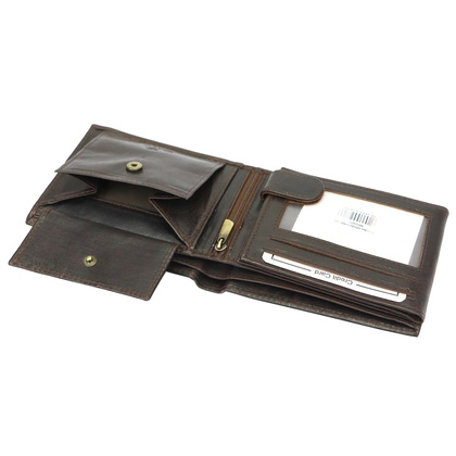 Portfel męski skórzany PELLUCCI ADL02-N992-VT Brązowy