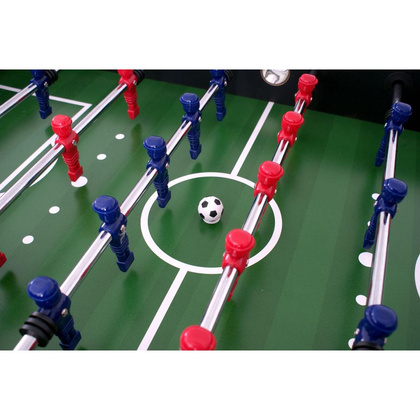 STÓŁ DO GRY W PIŁKARZYKI 142x76x88CM CZARNY