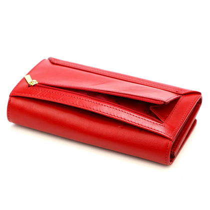 Portfel damski skórzany PELLUCCI IT-102 Czerwony