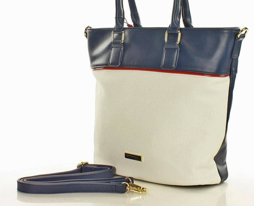 MONNARI Funkcjonalna torba shopper bag granatowy - min. zamówienie 20 / 50 / 100 szt.