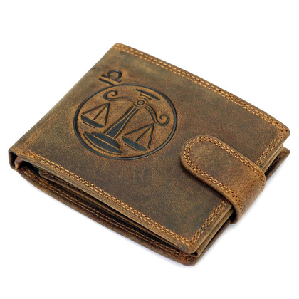 Portfel męski skórzany L895-009 Brązowy