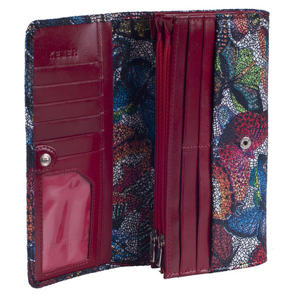 Portfel damski skórzany KEMER 272D Multikolor - min. zamówienie 20 / 50 / 100 szt.