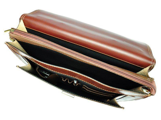 Teczka skórzana PELLUCCI Art.6 Brązowa