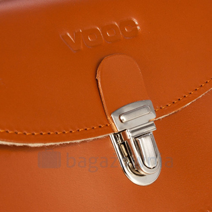 BIG saszetka skórzana do paska KEMER VOOC Vintage P111 KONIAK