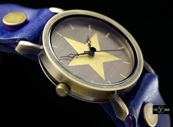 ZEGAREK DAMSKI TAYMA - RETRO PUNK 27 -niebieski (zx583d)