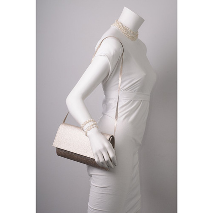 Torebka wizytowa, kopertówkaKEMER 739m Złoty Brokat - min. zamówienie 20 / 50 / 100 szt.