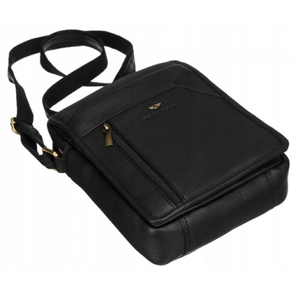 Listonoszka męska ze skóry naturalnej